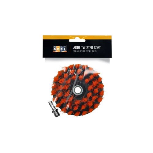 Perie Mocheta Moale cu Adaptor Bormasina ADBL Twister Soft, 100mm