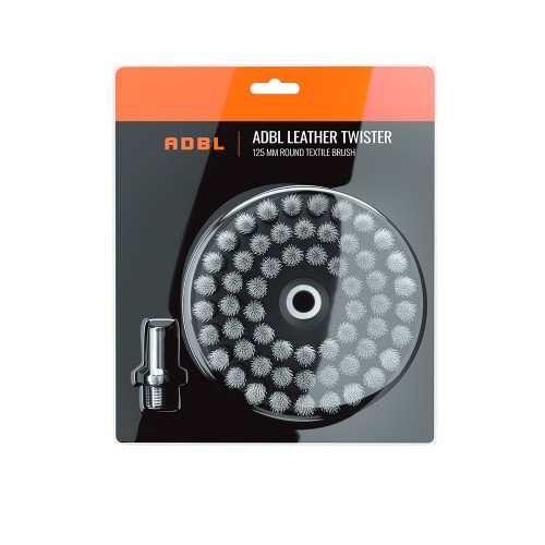 Perie pentru Piele cu Adaptor Bormasina ADBL Leather Twister, 125mm
