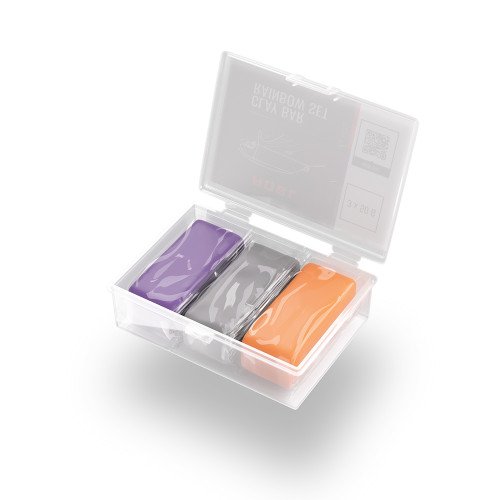 Set Argila Decontaminare Auto Fina, Medie si Dura ADBL Rainbow Set, 150g, 3 buc