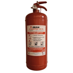 Stingator cu Pulbere P3 si Manometru Inso, 3kg Stingator cu Pulbere P3 si Manometru Inso, 3kg