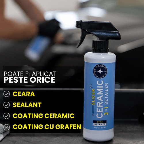 Solutie Curatare Rapida Collinite Slickr 3 in 1 Ceramic Detailer, 473ml Solutie Curatare Rapida Collinite Slickr 3 in 1 Ceramic Detailer, 473ml