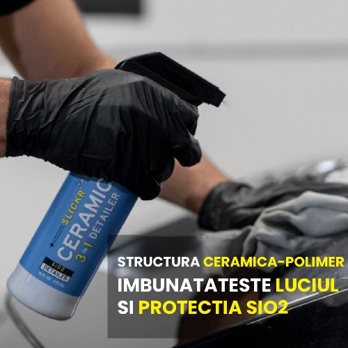 Solutie Curatare Rapida Collinite Slickr 3 in 1 Ceramic Detailer, 473ml Solutie Curatare Rapida Collinite Slickr 3 in 1 Ceramic Detailer, 473ml