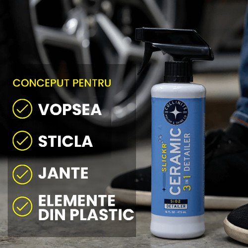 Solutie Curatare Rapida Collinite Slickr 3 in 1 Ceramic Detailer, 473ml Solutie Curatare Rapida Collinite Slickr 3 in 1 Ceramic Detailer, 473ml