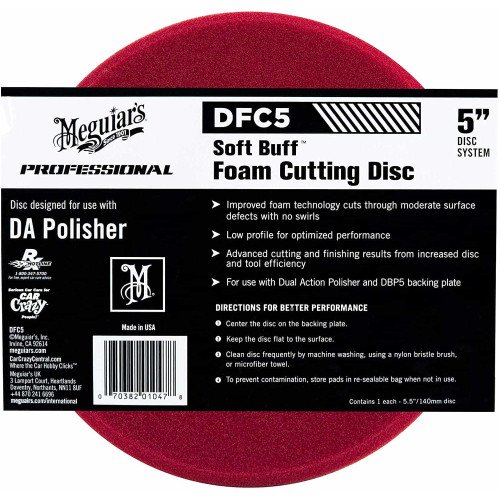 Burete Polish Abraziv Meguiars Soft Buff DA Foam Cutting Disc, 5, DFC5 Burete Polish Abraziv Meguiars Soft Buff DA Foam Cutting Disc, 5, DFC5