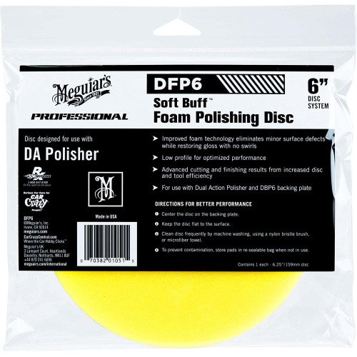 Burete Polish Mediu Meguiars Soft Buff DA Foam Polishing Disc, 6, DFP6 Burete Polish Mediu Meguiars Soft Buff DA Foam Polishing Disc, 6, DFP6