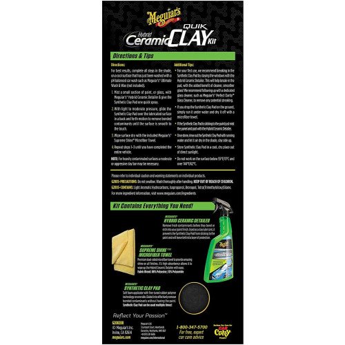Kit Decontaminare Meguiars Hybrid Ceramic Quik Clay Kit Kit Decontaminare Meguiars Hybrid Ceramic Quik Clay Kit