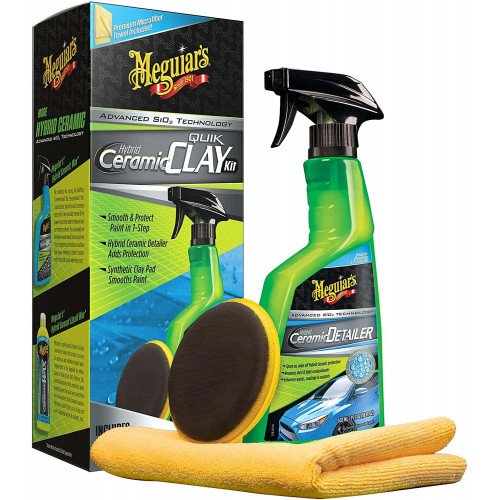 Kit Decontaminare Meguiars Hybrid Ceramic Quik Clay Kit Kit Decontaminare Meguiars Hybrid Ceramic Quik Clay Kit