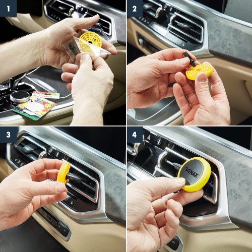 Odorizant Auto pentru Grila Sonax Air Freshener, Lemon Rocks Odorizant Auto pentru Grila Sonax Air Freshener, Lemon Rocks