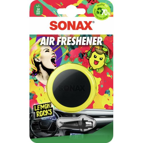 Odorizant Auto pentru Grila Sonax Air Freshener, Lemon Rocks Odorizant Auto pentru Grila Sonax Air Freshener, Lemon Rocks