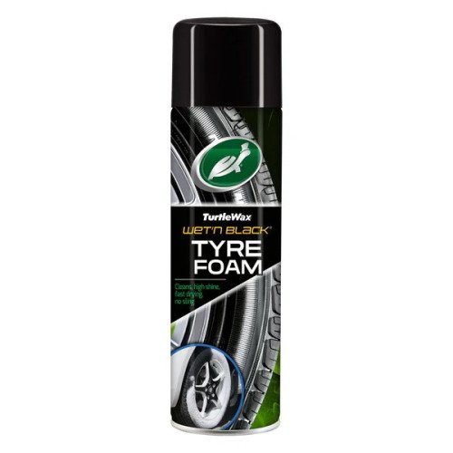 Solutie Curatare Anvelope Turtle Wax Wet n Black Tyre Foam, 500ml