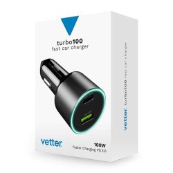 Incarcator Auto Vetter Turbo Fast Car Charger 100W Incarcator Auto Vetter Turbo Fast Car Charger 100W