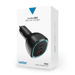 Incarcator Auto Vetter Turbo Fast Car Charger 165W Incarcator Auto Vetter Turbo Fast Car Charger 165W